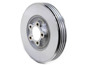 Glide "FINNED" Cast Iron FRONT BRAKE DRUM Harley 1949 - 1966 Pan & Shovel CHROME - Picture 1 of 2