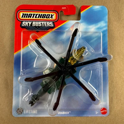 Matchbox Sky Busters Air Grabber Helicopter 24/32 Diecast Green 2025 - Image 1 of 4