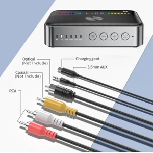 NFC Bluetooth Audio Receiver/Transmitter Fr Speaker/TV/Amplifier AUX/RCA/Optical - Picture 1 of 9