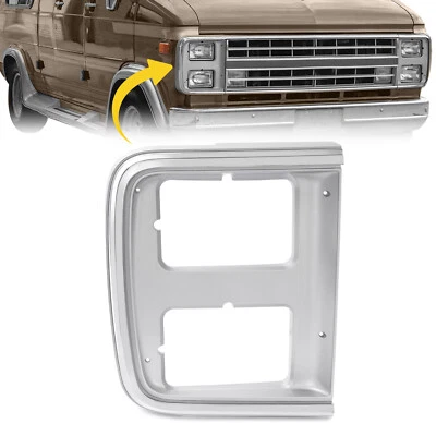 Right Side Headlight Door Trim Bezel For GMC G3500 & Chevrolet G10 G20 1985-1991 - Image 1 of 4