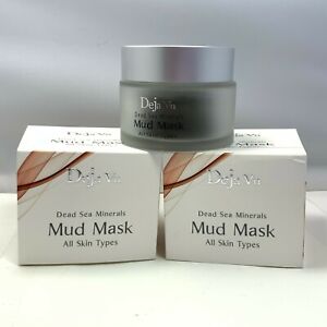 Deja Vu Dead Sea Minerals Mud Mask For All Skin Types 100ml/3.4oz New,LOT OF 2
