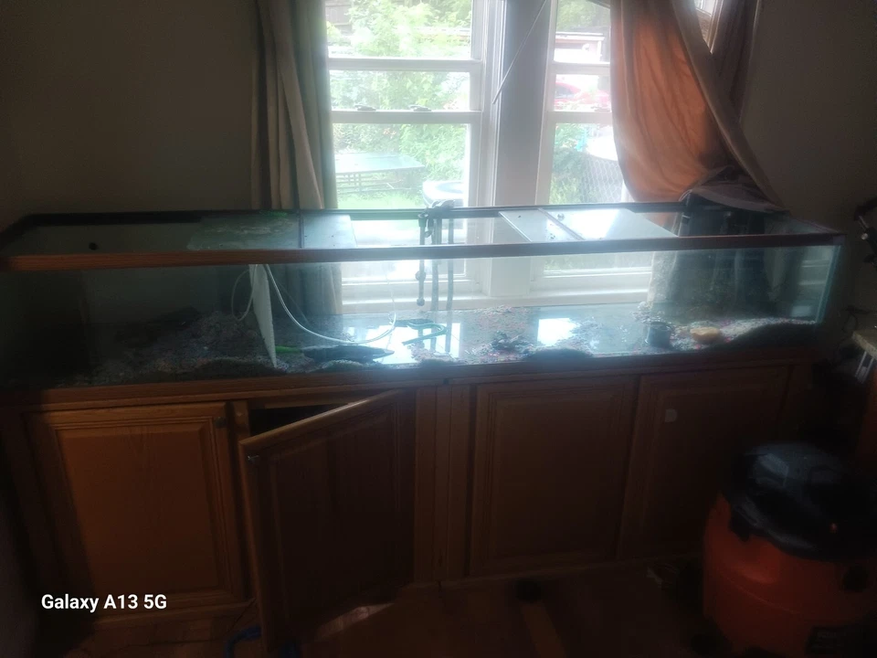 tanque y soporte acuario. Tanque de arrecife de 8 pies 2 botes filtro soporte Foto 1 de 1