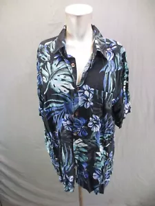 BOCA ISLAND WEAR Size XL Mens Multicolor Silk Blend Short Sleeve Shirt 453 - Picture 1 of 11