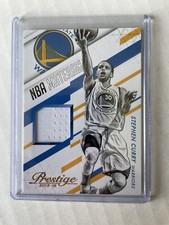 Stephen Curry 2015-2016 Prestige NBA Materials Game Worn Jersey Card