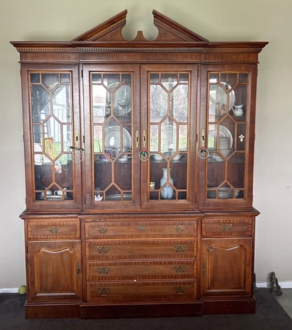 vintage china cabinet hutch Cover