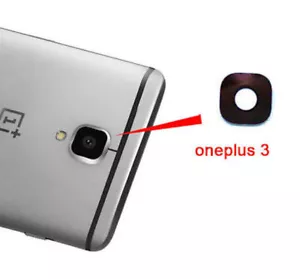 VETRO FOTOCAMERA+COLLA BIADESIVO PER ONEPLUS 3 3T A3000 A3003 A3020 NERO VETRINO - Foto 1 di 1