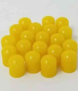 20pcs Yellow Plastic Valve Stem Caps - Picture 1 of 1