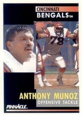 1991 Pinnacle #167 Anthony Munoz Cincinnati Bengals HOF