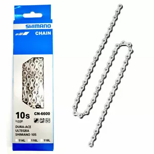Shimano 3 x 10 Speed Chain CN-6600 10-fach 114 Links Ultegra 105 Road Bike - New - Picture 1 of 1