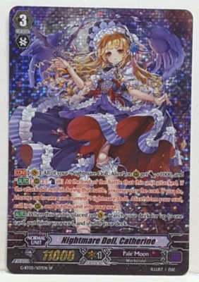 Bushiroad Cardfight Vanguard Nightmare Doll, Catherine G-BT05/S07EN SP Pale Moon - Image 1 of 2