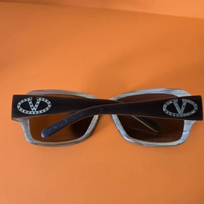 Gafas de sol tintadas Valentino de colección marco Y2K kitsch McBling accesorios Foto 1 de 4