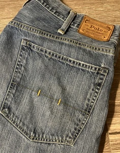 Polo Ralph Lauren Hampton Relaxed Straight Medium Wash Blue Jeans Size 38x36 - Picture 1 of 16