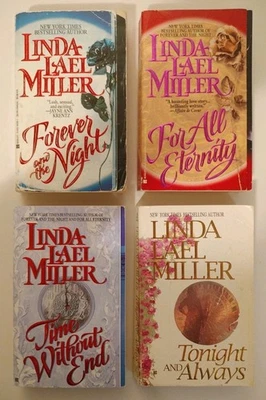 Linda Lael Miller, complete Tremayne Vampires series 4 Vintage paperback novels. - Image 1 of 4