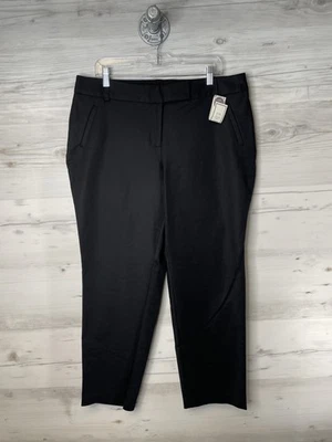 Charter Club Pants Womens 16W Black Curvy Fit Tummy Slimming Slim Leg Plus Size - Image 1 of 4