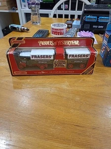 MATCHBOX YESTERYEAR MODELS Y27 STEAM WAGON AND TRAILER FRASERS, Damaged Box - Picture 1 of 15