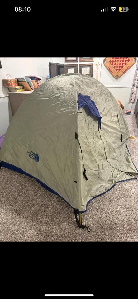 Палатка The North Face Rock 22 рюкзак на 2 человека для кемпинга охоты синий/коричневый - Изображение 1 из 4