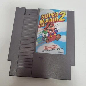 Nintendo NES Super Mario Brothers 2 Videospiel 1985 mit Plastikhülle - Bild 1 von 4