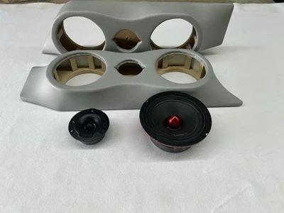 90-94 Chevy GMC Universal Door Panel speaker pods  Gray fits Most 6.5 pair - Image 1 of 4