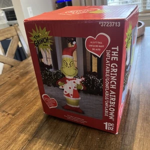 WEIHNACHTEN DER GRINCH DR SEUSS weißer Baum 6,5 Fuß luftgeblasen aufblasbar GEMMY - Bild 1 von 4