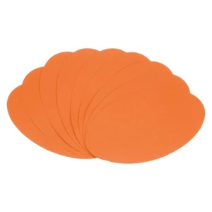 Cartulina ovalada de 4 pulgadas de ancho de 6,5 pulgadas de largo, 30 piezas 50 lb/180 gsm, naranja - Imagen 1 de 5