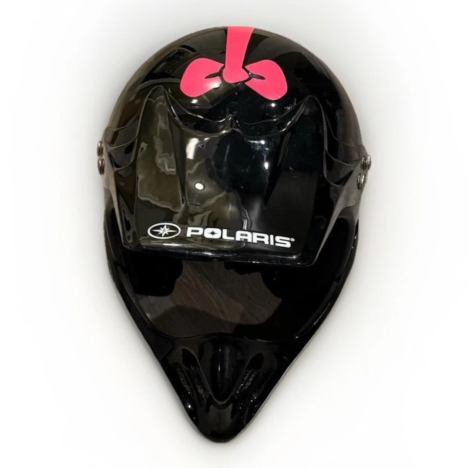Kid’s Med Polaris Helmet With Custom Vinyl ATV UTV Children’s Safety Helmet - Image 1 of 4