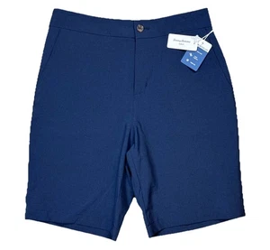 New Tommy Bahama Mens Performance Golf Shorts M Navy Blue Stretch Golf Outdoor - Picture 1 of 12