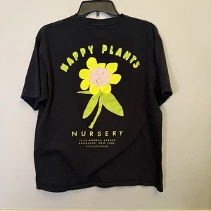 A-Lab Herren T-Shirt Happy Plants Nursery schwarz Größe Large - Bild 1 von 5