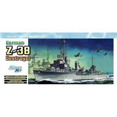 ✅Dragon 7134 1:700 GERMAN Z-38 Destroyer - Immagine 1 di 4