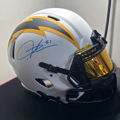 LADAINIAN TOMLINSON Signed FULL SIZE Authentic Los Angeles Chargers Lunar Helmet - Image 1 of 4