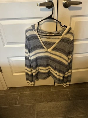 Pullover con capucha O'Neill Juniors Rosarito talla pequeña a rayas Foto 1 de 4