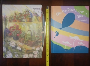 2/LOT NEW LINED JOURNALS HARDCOVER LEGACY PEN, DR SEUSS OH THE PLACES IVE BEEN - Picture 1 of 19