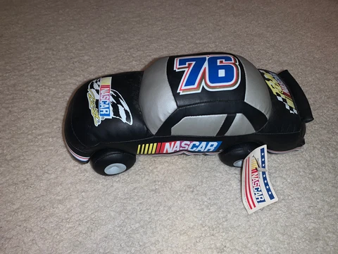Vtg 90s 1995 Nascar USA Race Car 76 Rusty Wallace Nanco soft Vinyl Stuffed Plush Cover