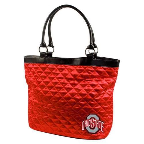 Ohio State Buckeyes Quilted Tote Purse Bag Carry-All Cover