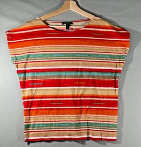 LRL Ralph Lauren Sleeveless Top Women's Size XL Multicolor Southwest Print EUC - Picture 1 of 10