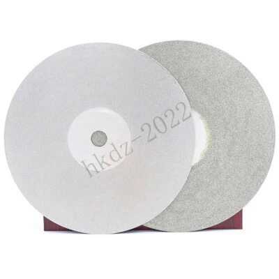 200mm 8" Diamond Coated Flat Lap Wheel 40 - 2000 Grit Grinding Polishing Disc - Image 1 of 4