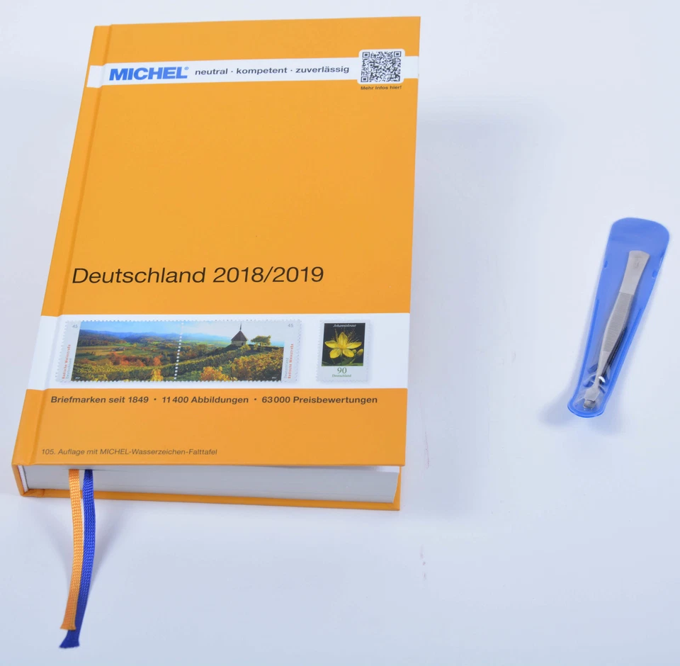 MICHEL Deutschland Katalog 2018/2019 plus Gratis Briefmarken Pinzette Schaufel