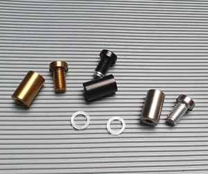 Espaciador de pared espaciador acero inoxidable Ø12 mm L20 mm plata oro negro - Imagen 1 de 3
