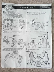 Air Raiders 1987 vintage Twin Lightning instrucciones solo Hasbro - envío gratuito - Imagen 1 de 4