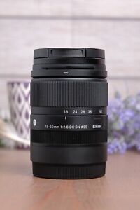 Sigma 18-50mm f/2.8 DC DN Contemporary Lens for Sony E with UV Filter - 585965