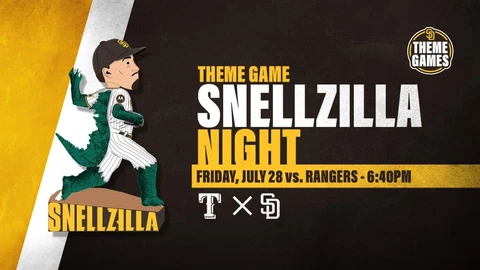 San Diego Padres Blake “Snellzilla” Snell Bobblehead 7/28/24 Theme Game Pre-Sale Cover
