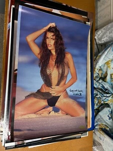 #114 Vintage 1993 Poster 34x22 Sexy Michael Stycket Topless on Beach Man Cave - Picture 1 of 3