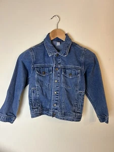 Carters Jacket Demin Girls Size 6 Blue Snap Button Pockets Cowgirl Farmcore - Picture 1 of 6