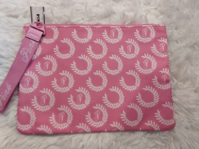 Bolsa de viaje de lona con logotipo rosa Victoria's Secret 10,5" x 8" nueva con etiquetas Foto 1 de 2