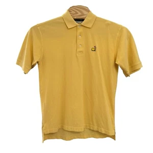 Masters Augusta National Golf Shop Medium Yellow Short Sleeve Men's Polo Shirt - Picture 1 of 5