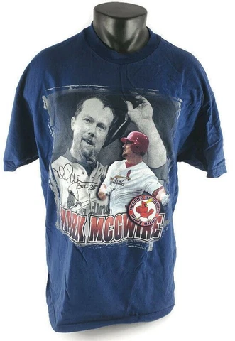 VTG 1990s Sport One MLB Cardinals Mark McGwire Graphic T-Shirt Adult Size XL Cover