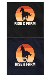International Harvester Rise And Farm Horse IH Youth Pullover Hoodie - Picture 1 of 9