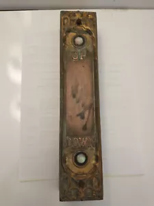 Aufzug Vintage UP/DOWN Box mit Perlen Knöpfe 12" x 2 1/4" x 2", 10 Pfund - Bild 1 von 5