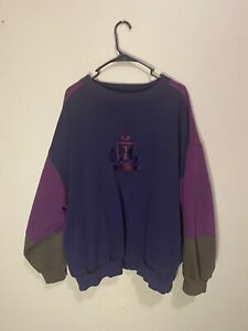 Vintage 90’s IZOD Color block Crewneck Sweatshirt Size XXL