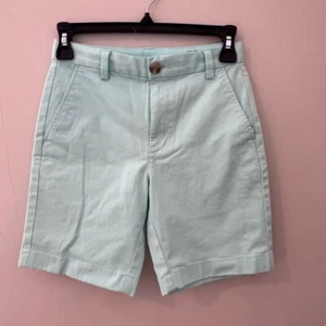 Vineyard Vines Kids Mint Green Cotton Chino Shorts Summer Preppy Beach Size 8 - Picture 1 of 5