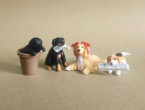01_NEWFOUNDLAND, ROTTWEILER, AFGHAN, BEAGLE_PUPPY IN MY POCKET FIGURE TOY - Picture 1 of 6